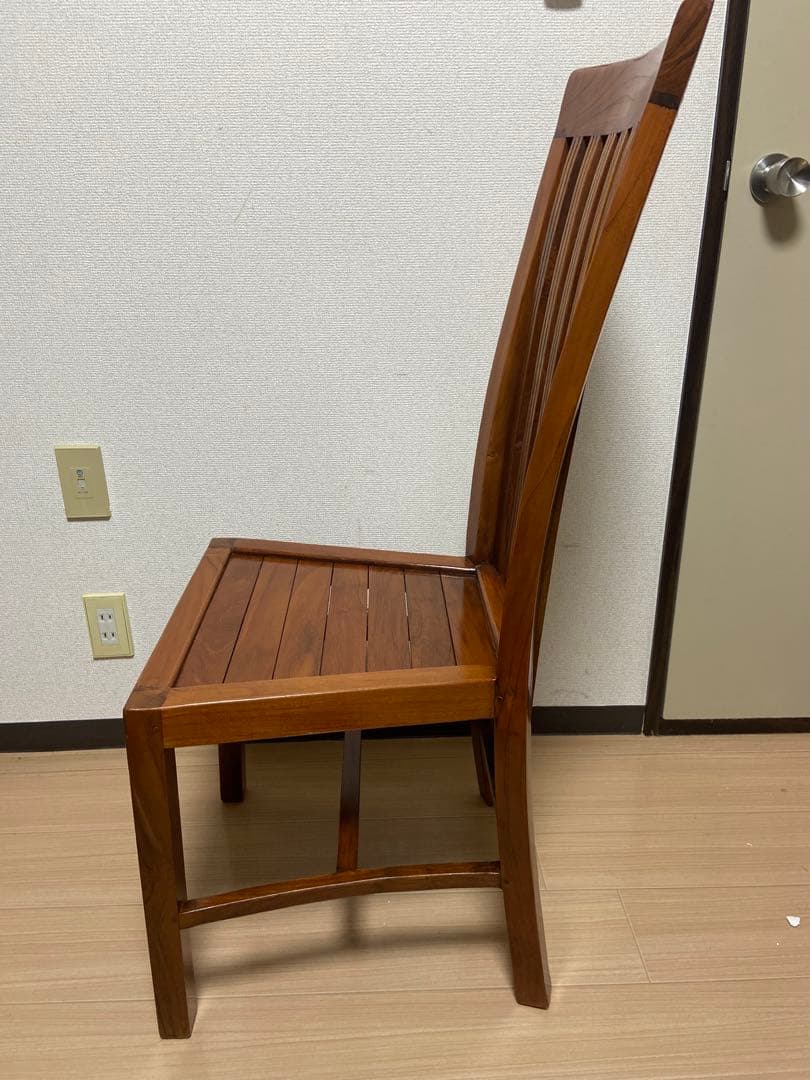 t*0様 アンティークチーク ハイバックチェア