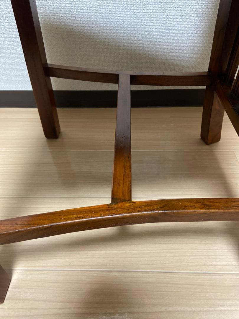 t*0様 アンティークチーク ハイバックチェア