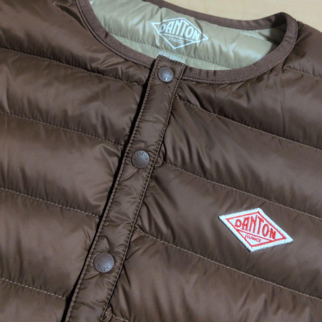 美品*ダントン*　ダウンベスト*　ブラウン　*36