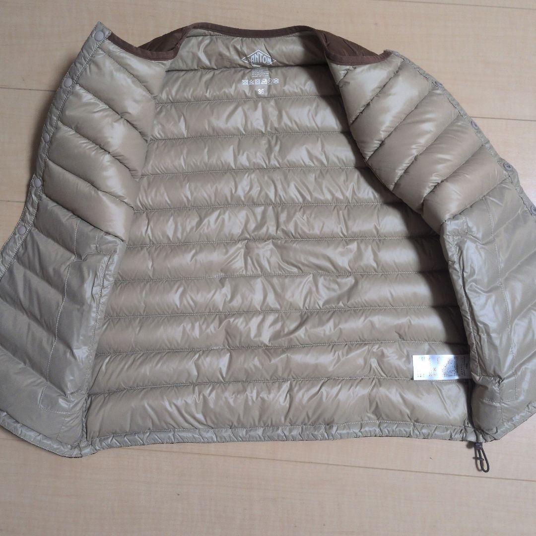 美品*ダントン*　ダウンベスト*　ブラウン　*36