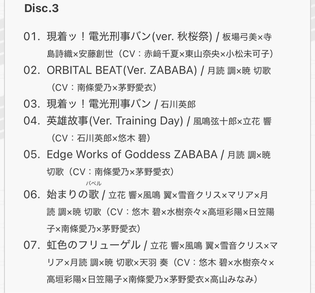 戦姫絶唱シンフォギア キャラクターソングコンプリートBOX