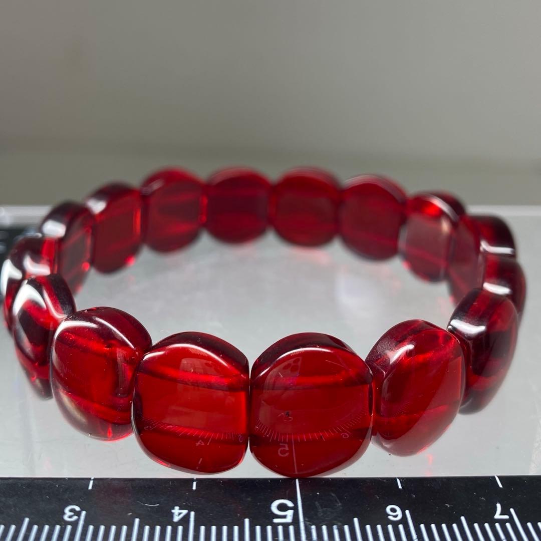 専用極上　レッドアン(紅琥珀) バングル　12gタサチ　東な7-0315☆2F