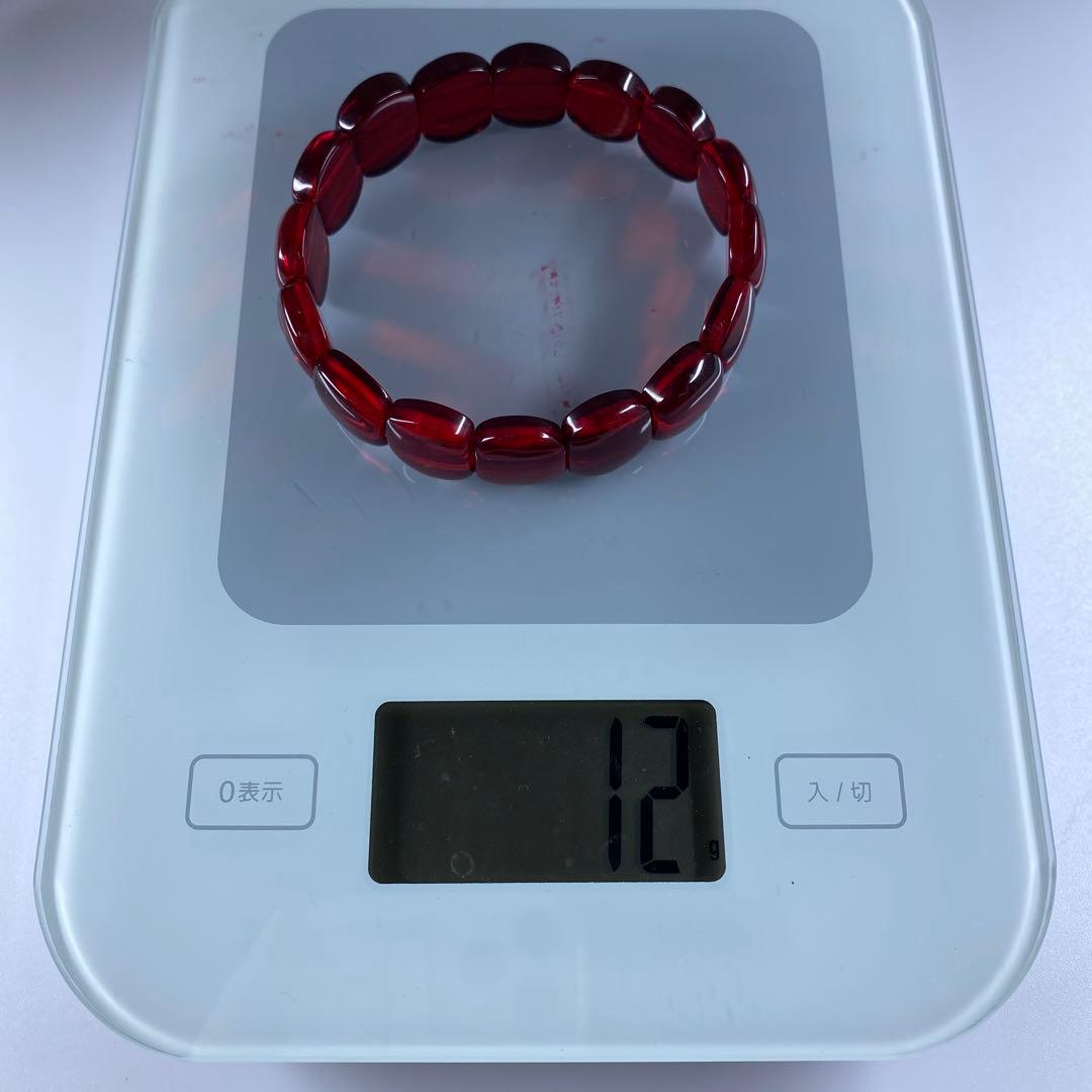 専用極上　レッドアン(紅琥珀) バングル　12gタサチ　東な7-0315☆2F