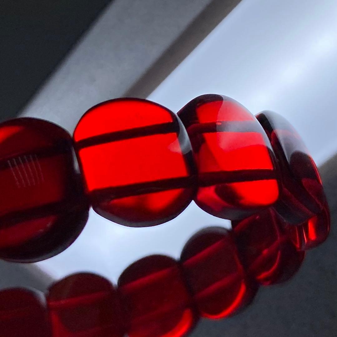 専用極上　レッドアン(紅琥珀) バングル　12gタサチ　東な7-0315☆2F