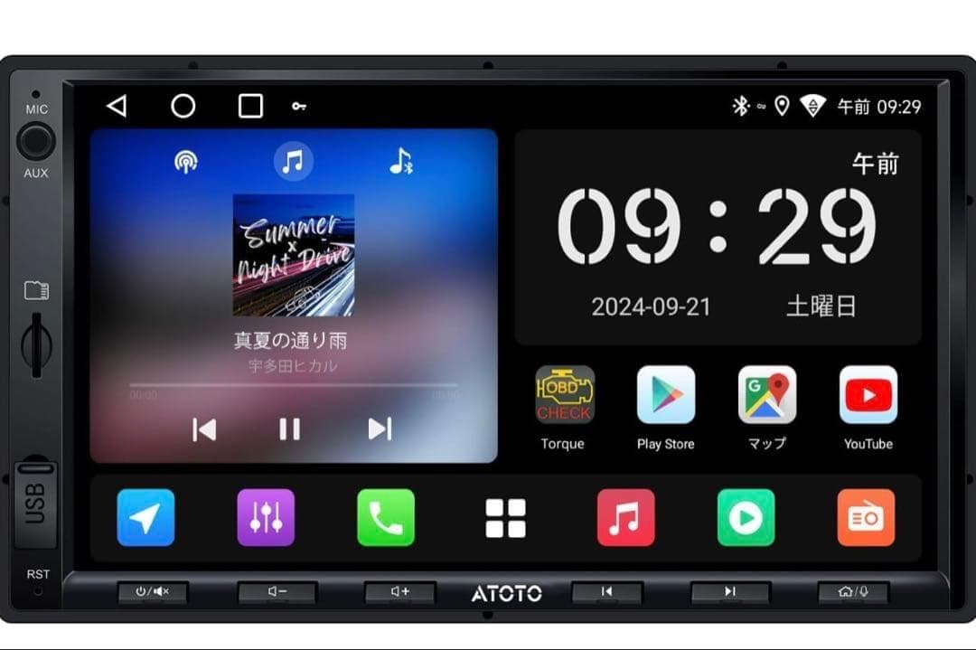 ATOTO A5L 2DINオーディオ一体型 Androidカーナビ、7インチ