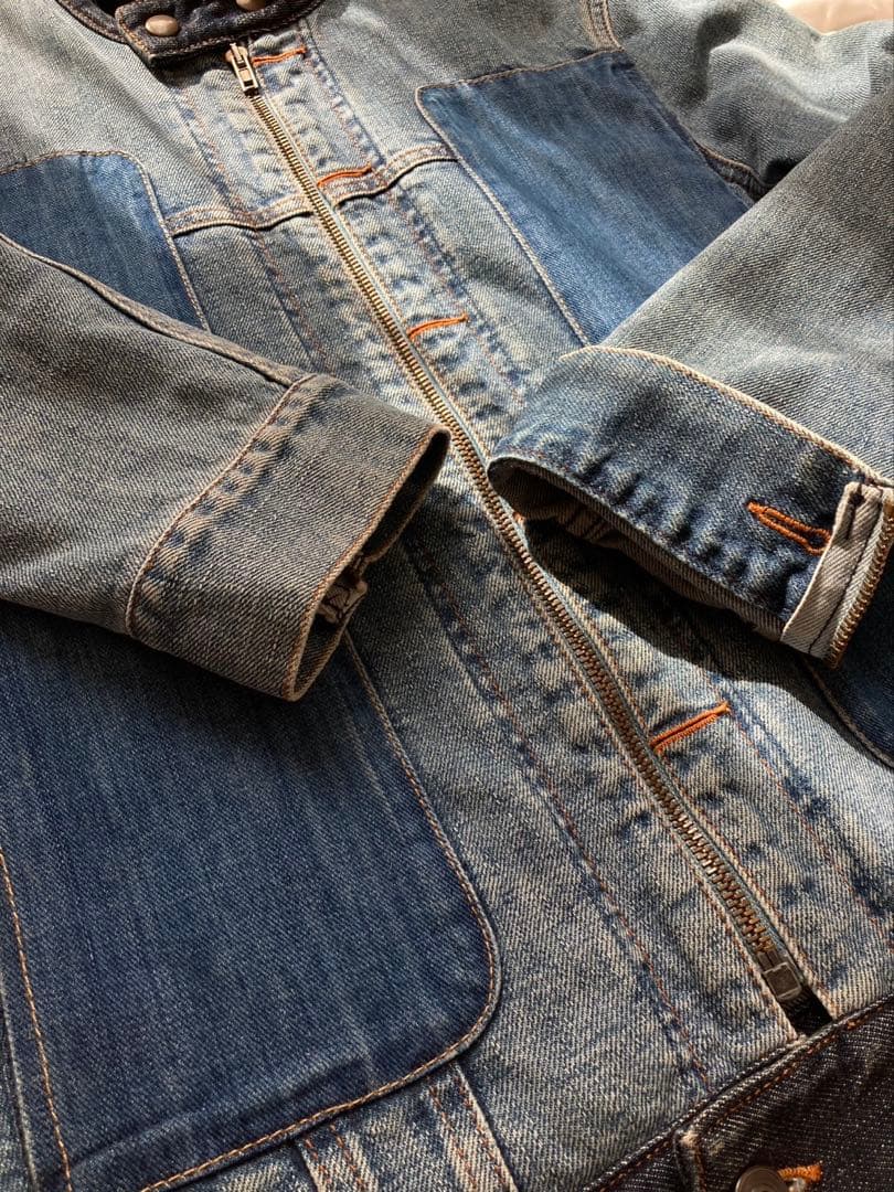 マルジェラ10 デニムライダース アーティザナル 12/aw