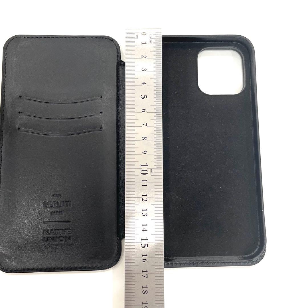 Y2505-189 ベルルッティ iPhoneケース カードポケット付 グレー