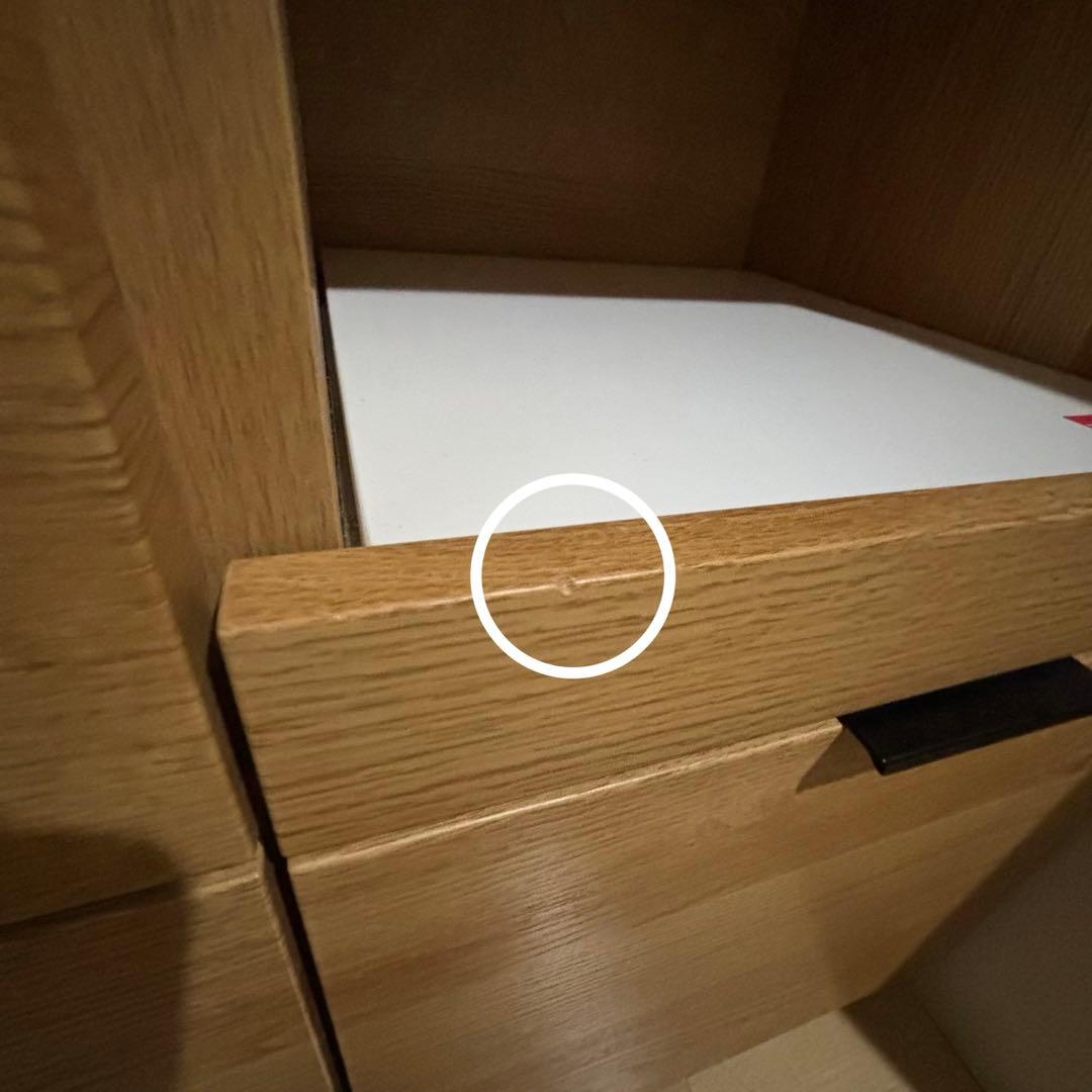 ニトリ キッチンボード エトナ90KB ライドブラウン