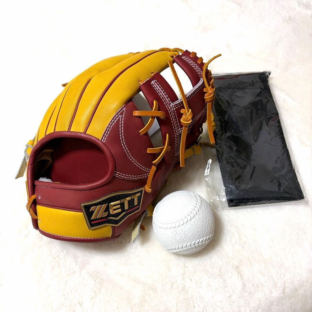 ゼット　プロステイタス軟式　内野手用　今宮モデル　湯もみ型付け済　新品