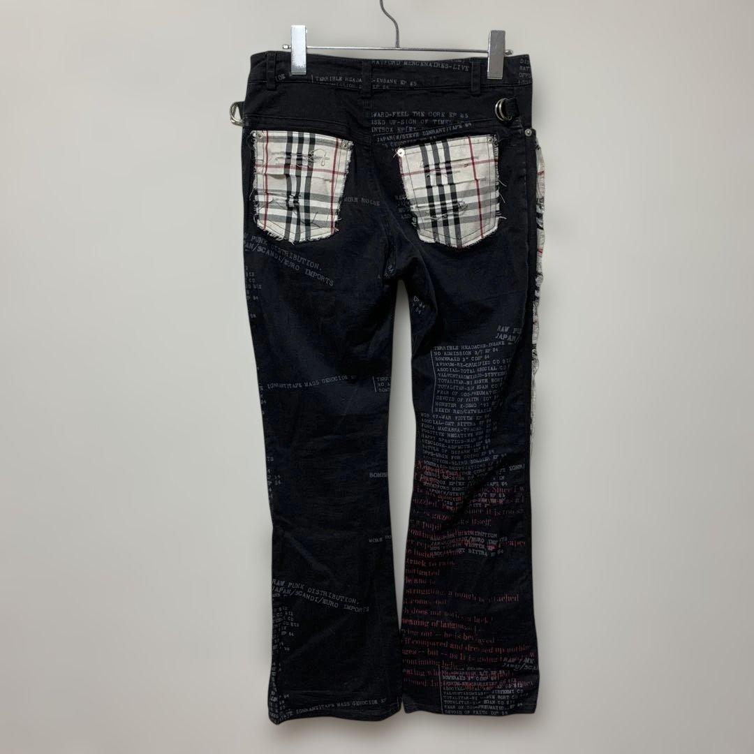 エイチナオト フォーエバーアナーキー V系 パンク ロック ドクロ 骸骨 ズボン