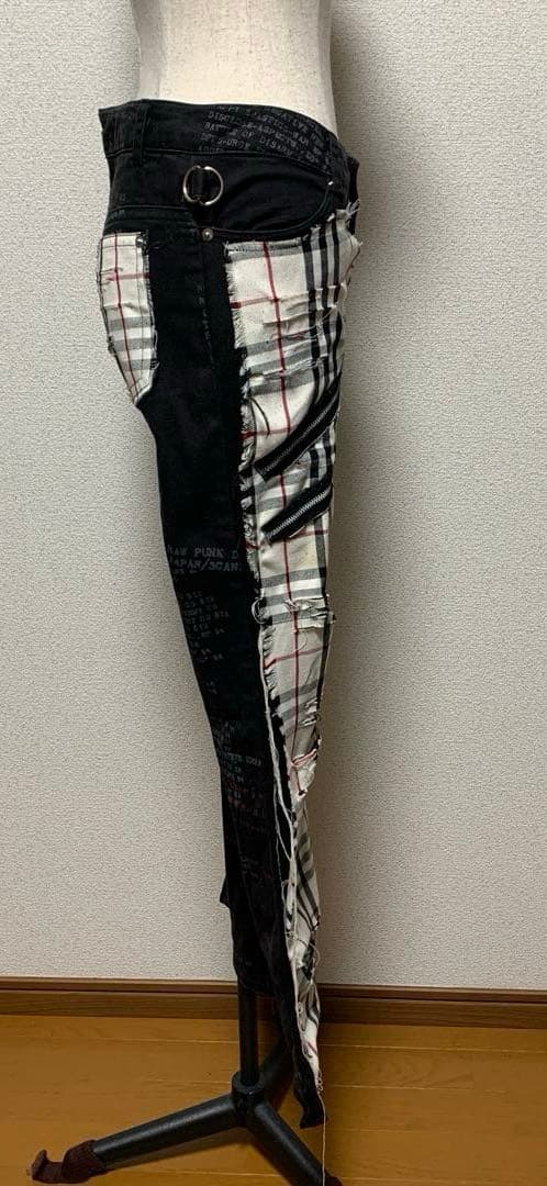 エイチナオト フォーエバーアナーキー V系 パンク ロック ドクロ 骸骨 ズボン