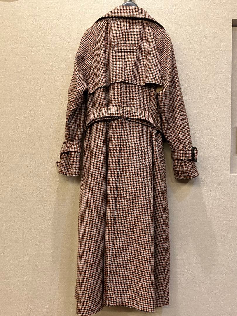 EPOCA チェック柄トレンチコート ブラウン レディス