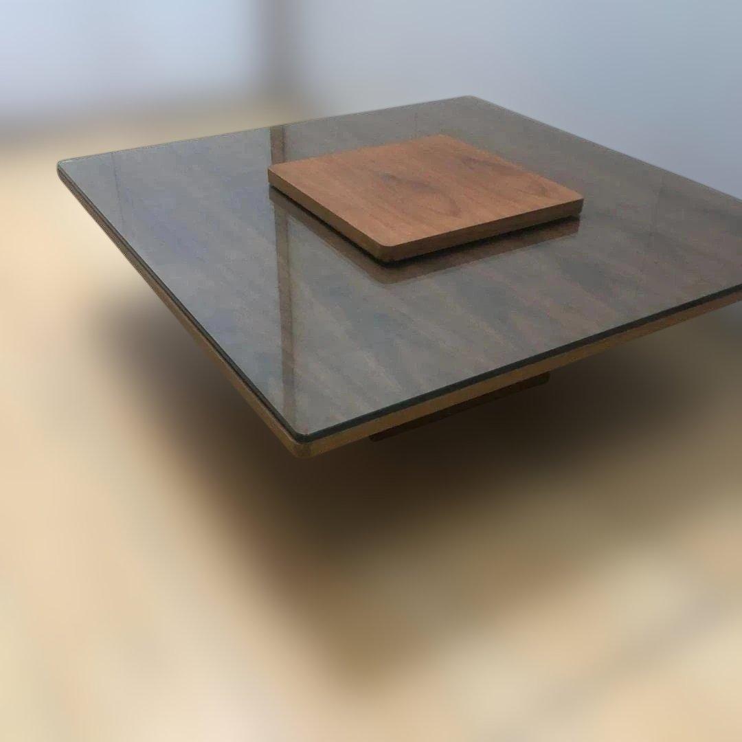 climb　 木製 ローテーブル 強化ガラスセンターテーブル 250831