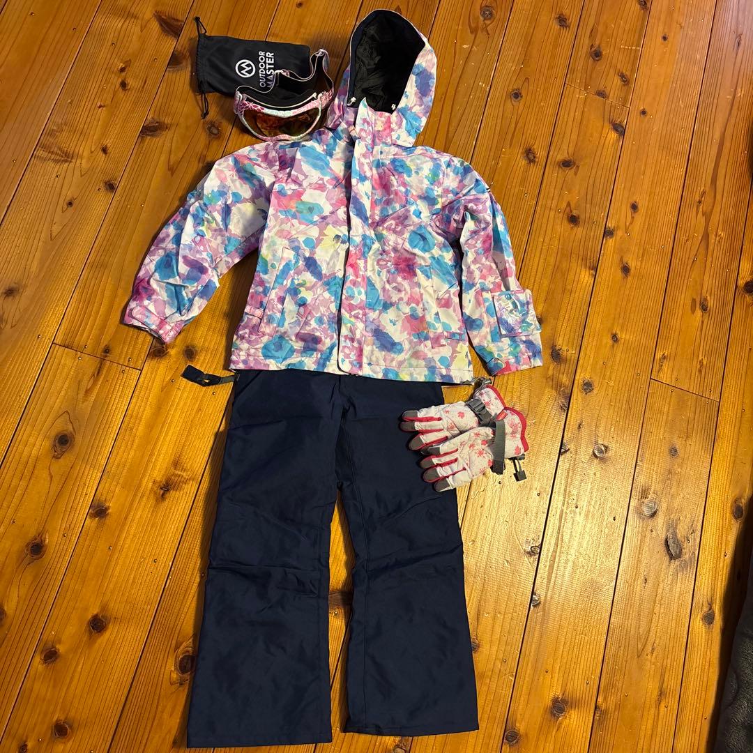【美品】女の子　スキーウェア一式