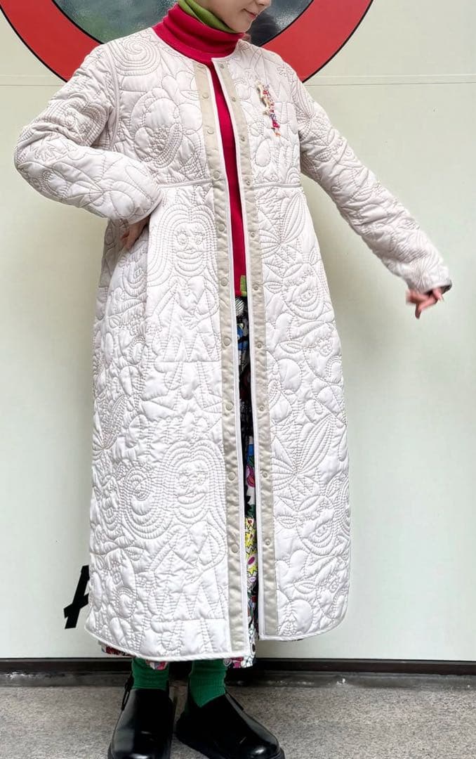 新品アルベロベロリバーシブルキルティングジャケット　オレボレボラ