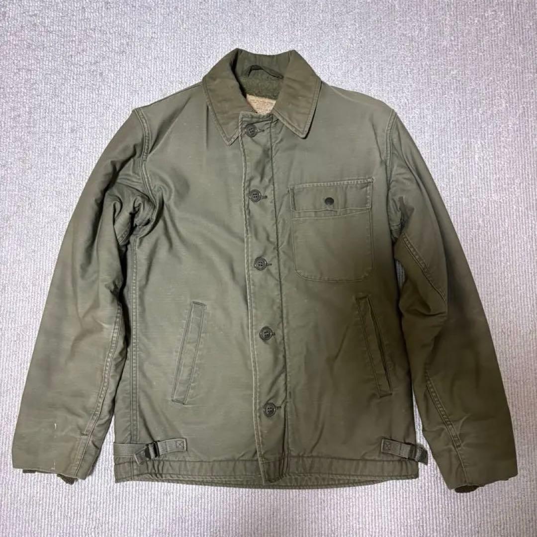 希少 70s A-2 デッキジャケットSサイズ US NAVY A2
