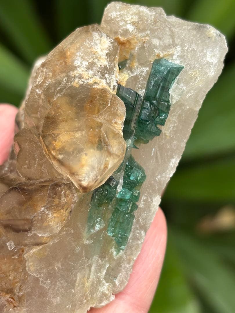 希少　ミナスジェライス州産　シトリン　ジャカレー　トルマリン共生　237g