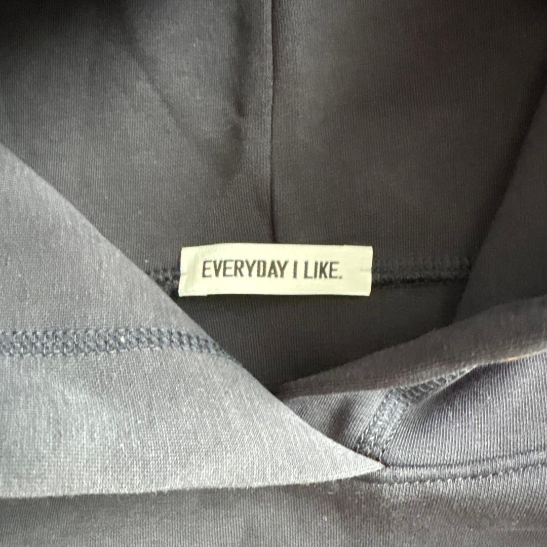 AP STUDIO EVERYDAY I LIKE オーバーサイズフーディ 紺