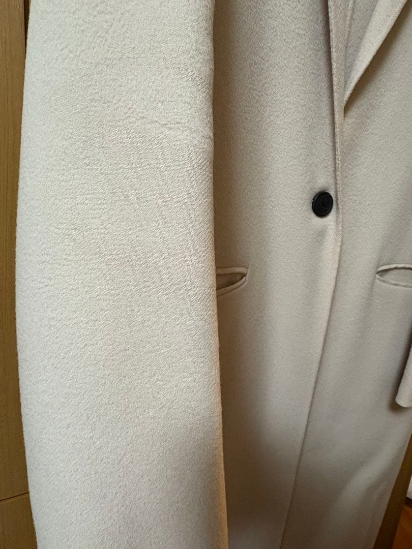 【美品】Theory ダブルフェイスチェスターコート Sサイズ　カシミヤ混