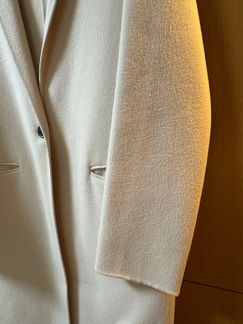 【美品】Theory ダブルフェイスチェスターコート Sサイズ　カシミヤ混