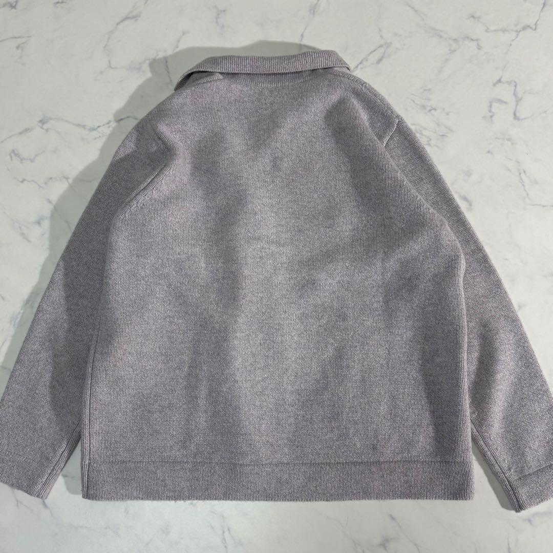 極美品　ebure ウールカシミア ニットジャケット　M