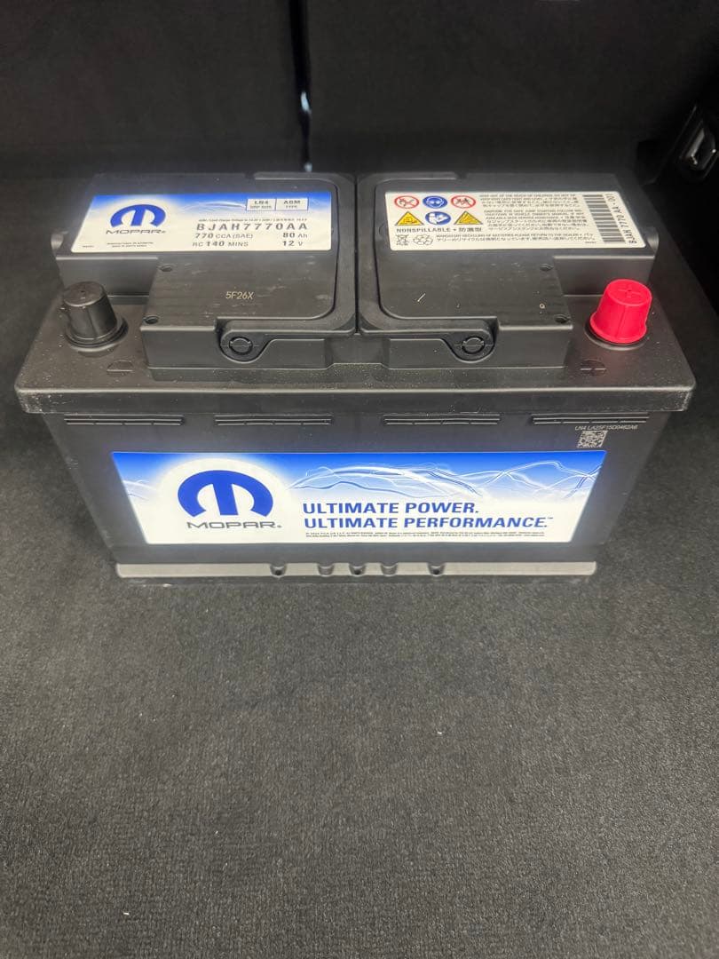 純正品 メインバッテリー ジープ ラングラー グランドチェロキー WL JL