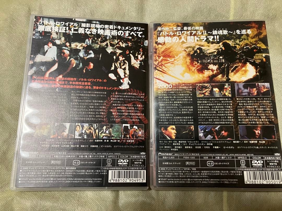 深作欣二　映画は戦場だ　　深作健太　最後の戦場　バトル・ロワイアル　DVD