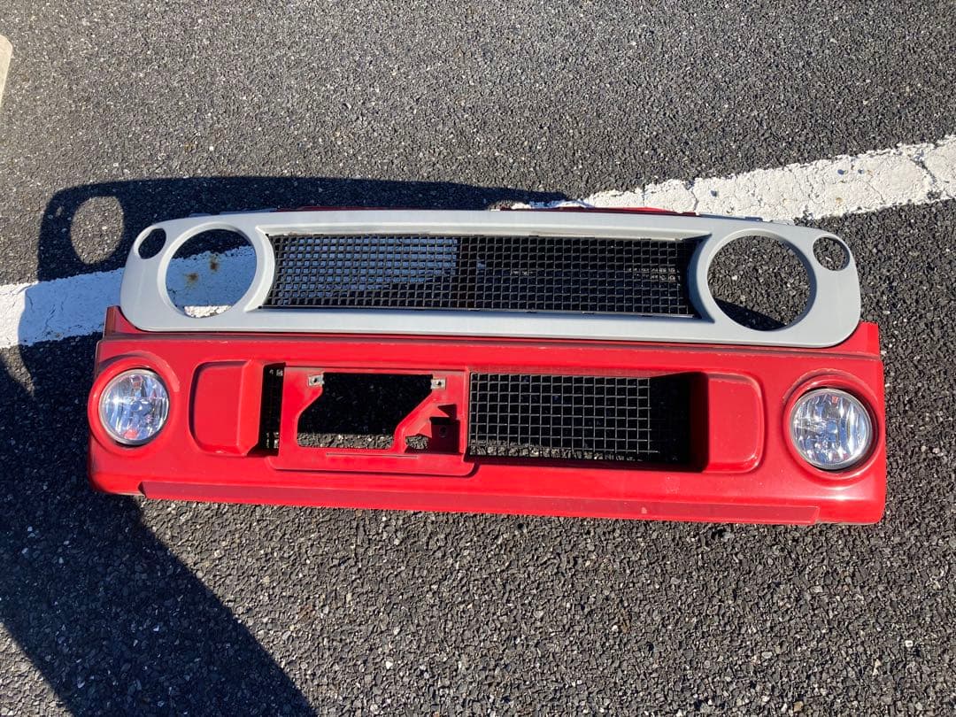 スズキ ラパンSS HE21S フロントバンパー フォグ 発送不可　埼玉県