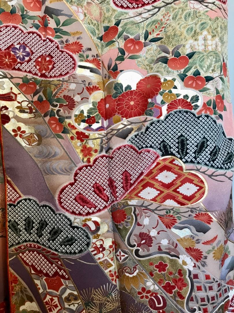 振袖　超美品　正絹　宝づくし　熨斗　日本の美結集