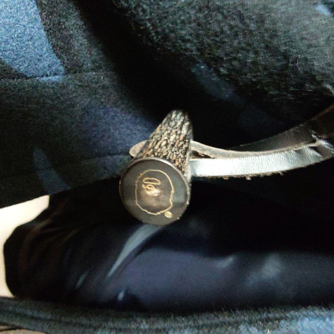 【期間限定値下げ】A BATHING APE ネイビー迷彩ダッフルコート M