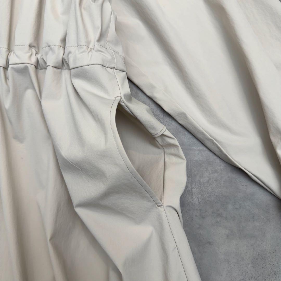 25SS【23区】撥水加工ナイロン2WAYストレッチロングアウター 44 13号