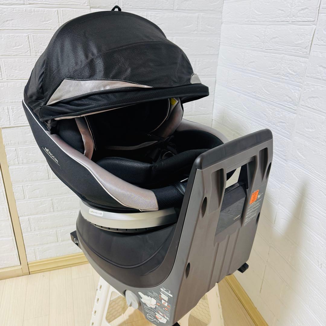 コンビ ネルームisofixエッグショック チャイルドシート 極美品 ブラック