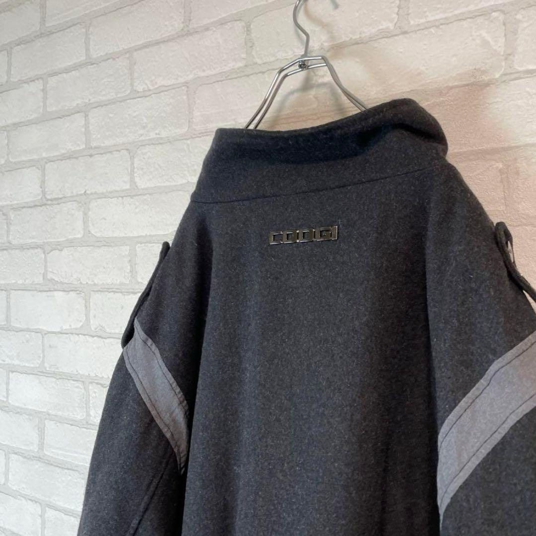 希少！COOGI 刺繍ロゴ 極厚 超オーバーサイズ スタジャン B系 チカーノ