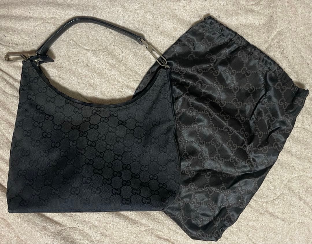 グッチ　Gucci ハンドバッグ GGキャンバス ブラック レディース