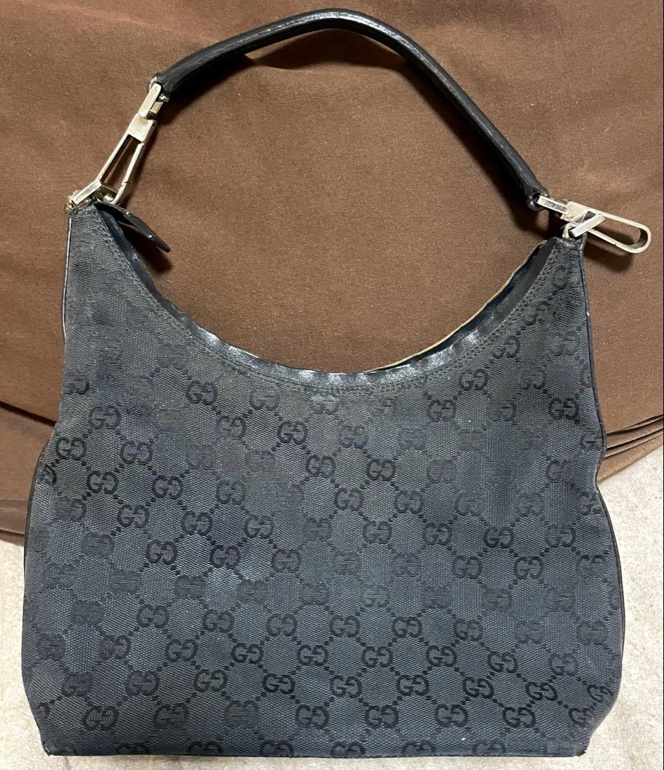グッチ　Gucci ハンドバッグ GGキャンバス ブラック レディース