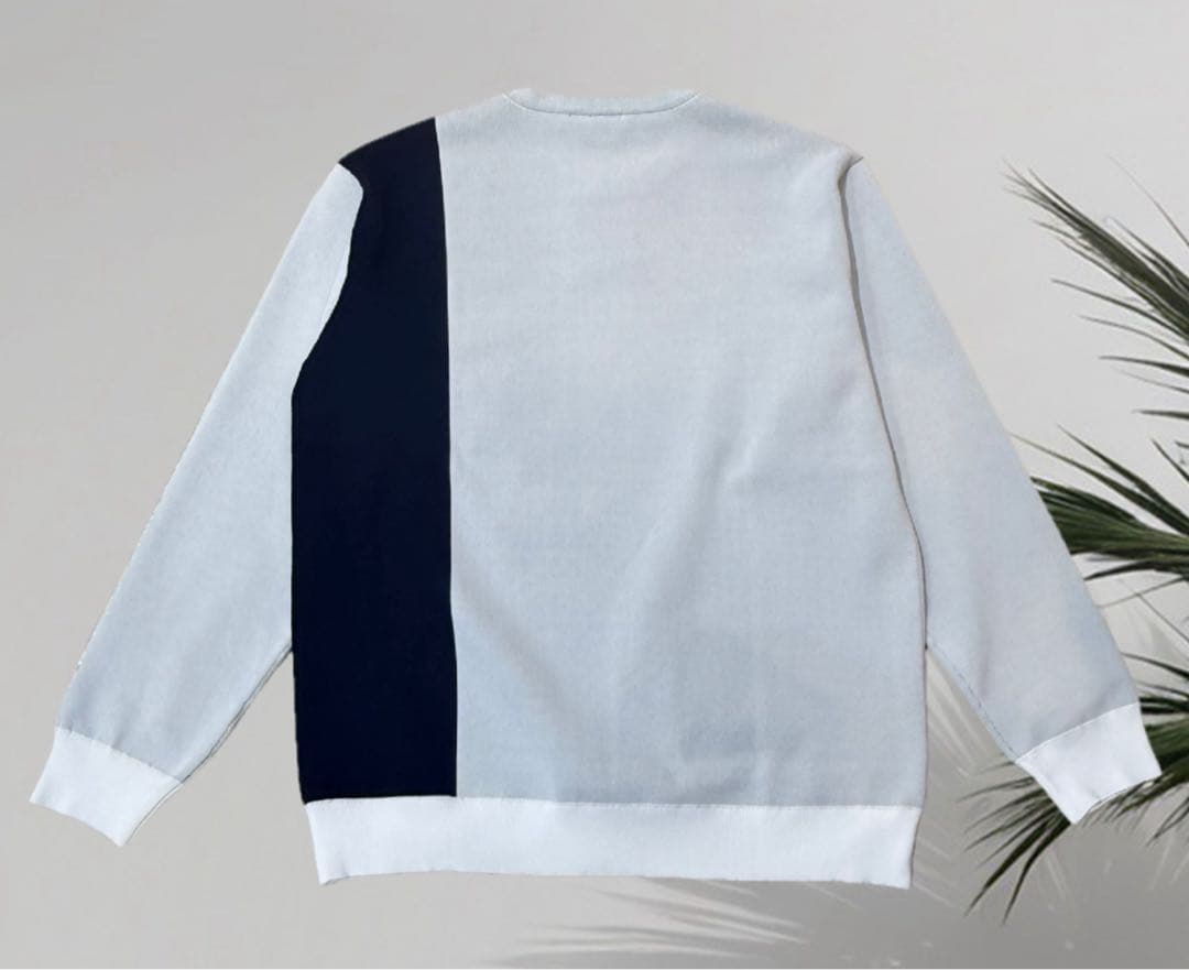 【新品】ムータマリン　ゴルフ　ニット　プルオーバー　白　Lサイズ