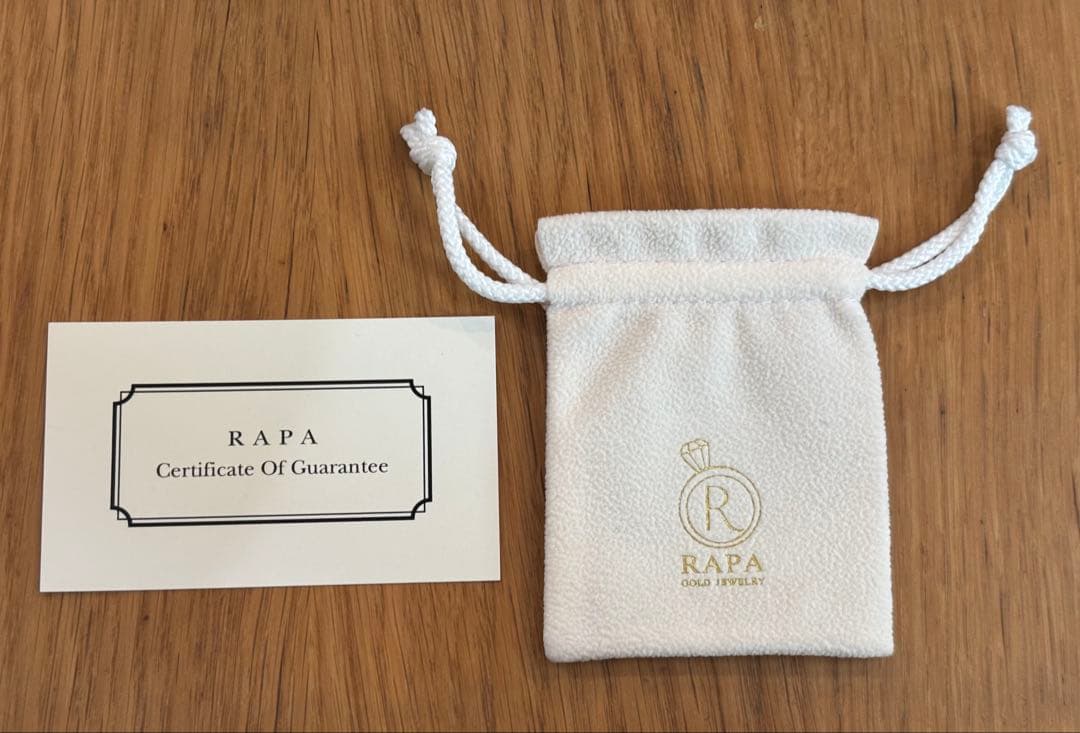 保証書付き　RAPA K18 YG アノルス ラージ フープピアス