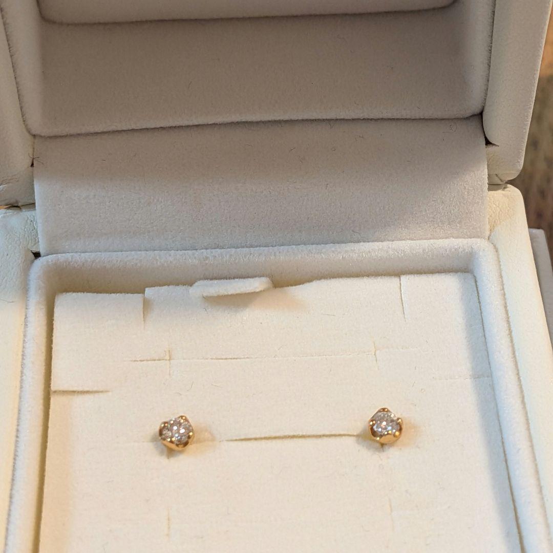 4℃ K18 ダイヤモンドピアス