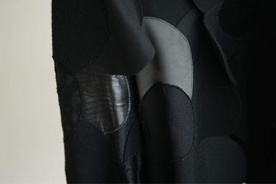 14aw ジュンヤワタナベ コムデギャルソン パッチワーク ポンチョ コート