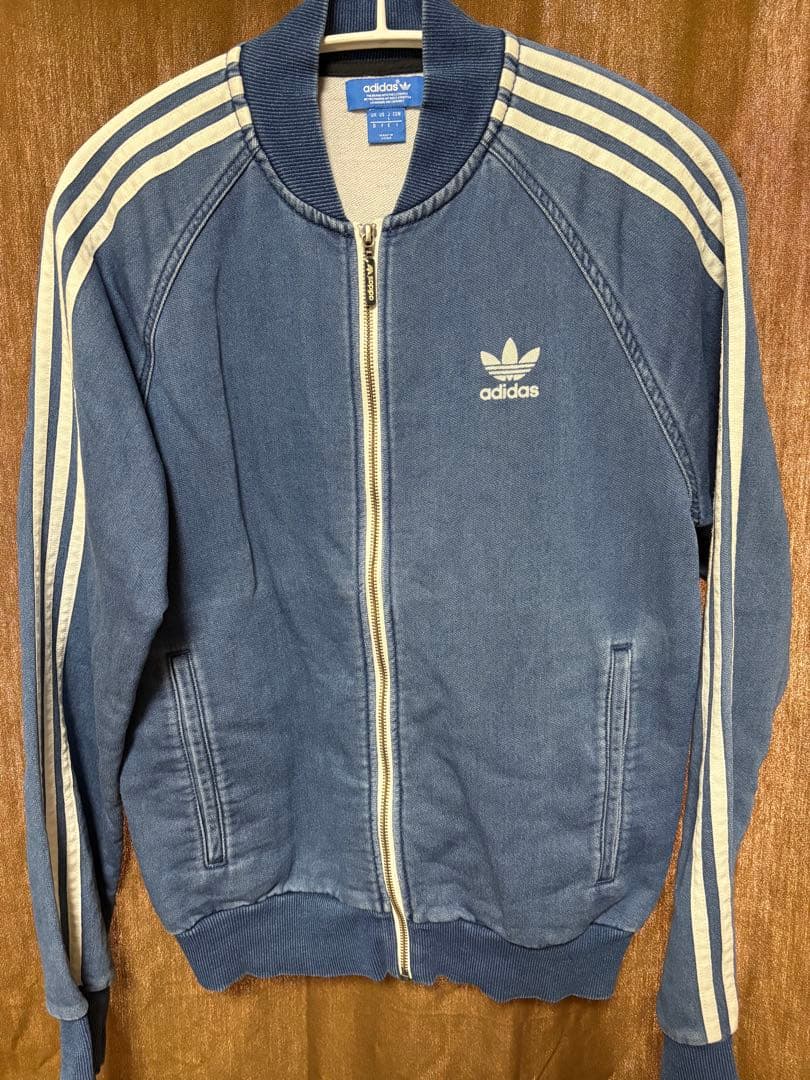 adidas デニム ストライプ ジャケット