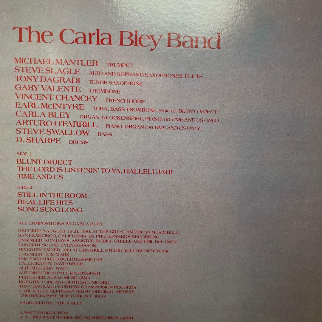 洋楽 Carla Bley live! LP