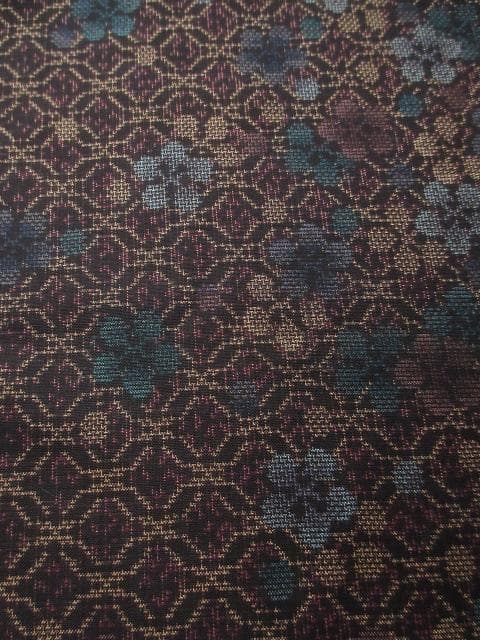 新品に近い！純泥染＊９マルキ＊本場奄美大島紬＊成田織物＊着物＊１６０ｃｍ＊裄６５