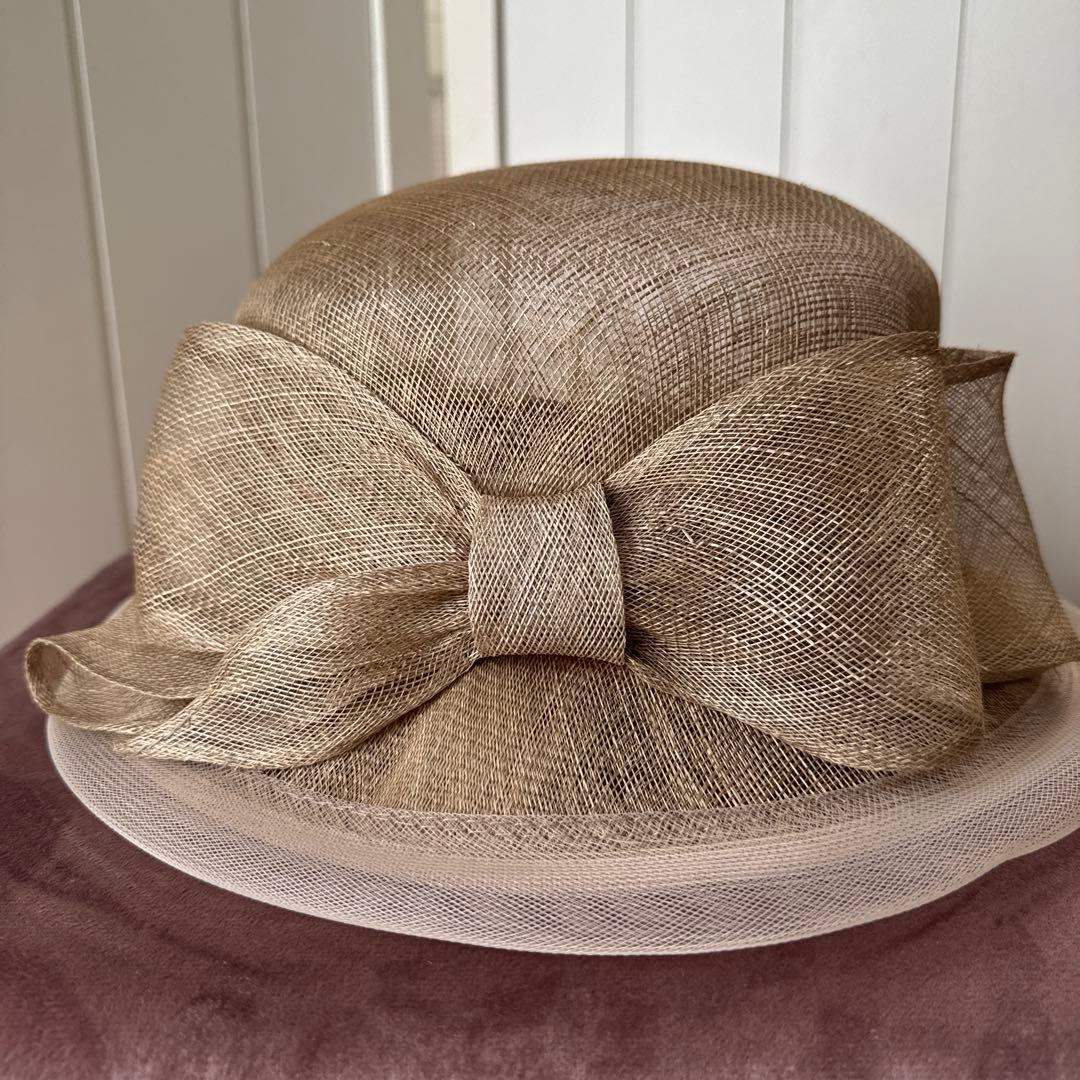 カシラ　リボン　帽子　天然素材　夏　リゾート　旅行　インポート　新品、未使用