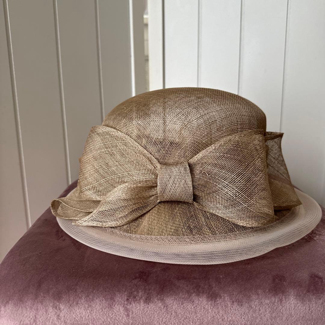 カシラ　リボン　帽子　天然素材　夏　リゾート　旅行　インポート　新品、未使用