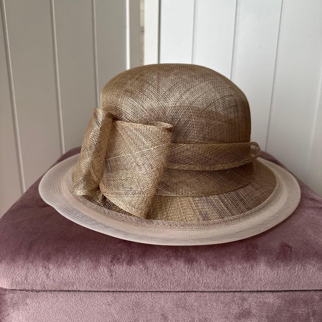 カシラ　リボン　帽子　天然素材　夏　リゾート　旅行　インポート　新品、未使用