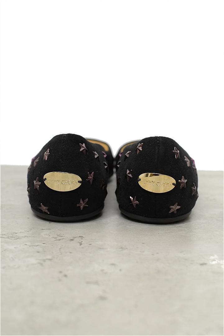 HGDX226/美品 JIMMY CHOO フラットシューズ スタッズ 35