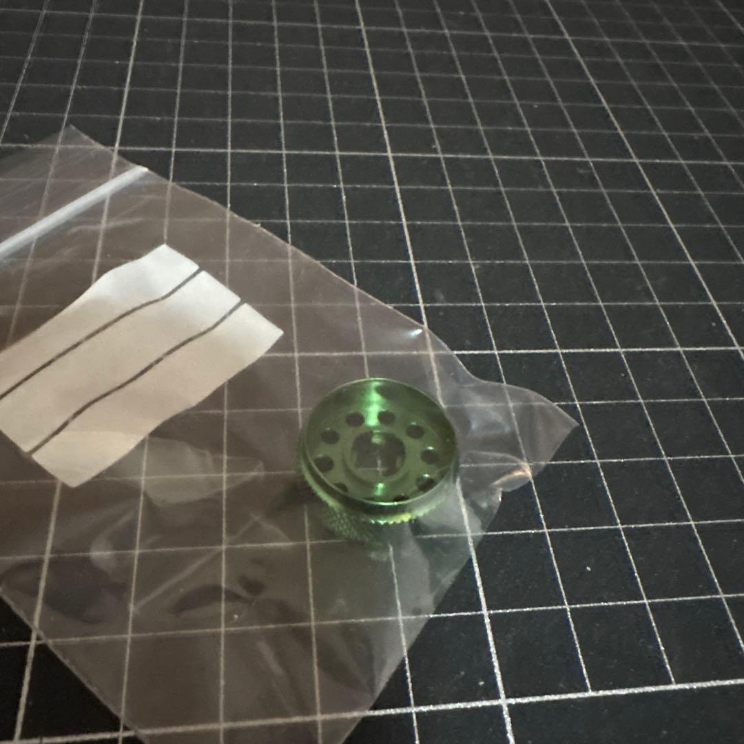 WCS ABU カーディナル3 33 C3用　ドラグノブ　グリーン　アルマイト