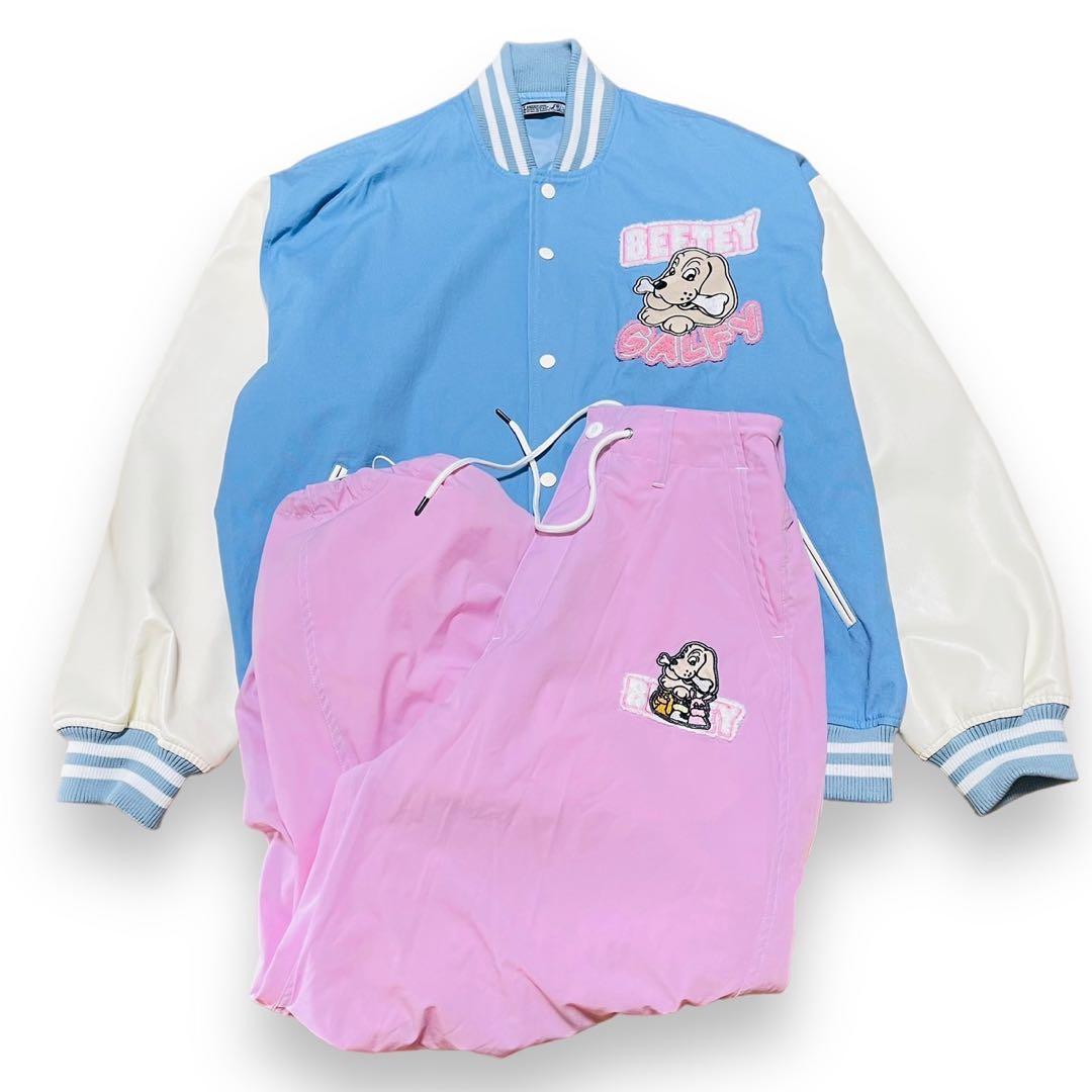 【GALFY × BEFTEY】コラボスタジャン + スノーパンツ（ピンク）