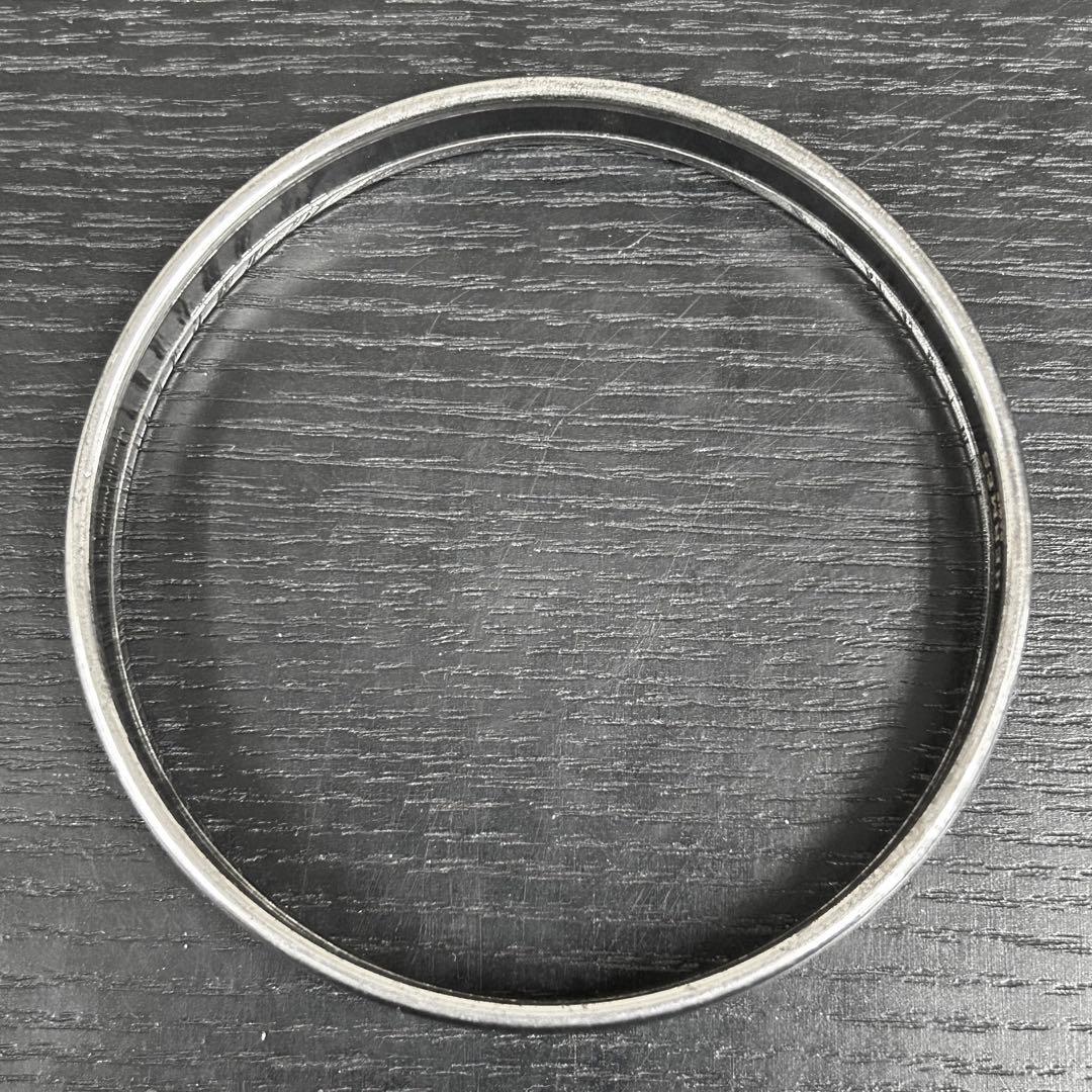 エルメス　バングル　エマイユ　白色系×シルバー色系　ブレスレット　馬車モチーフ