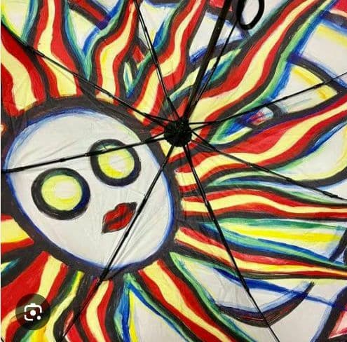 【限定品】新品未使用 岡本太郎 折りたたみ傘 晴雨兼用傘